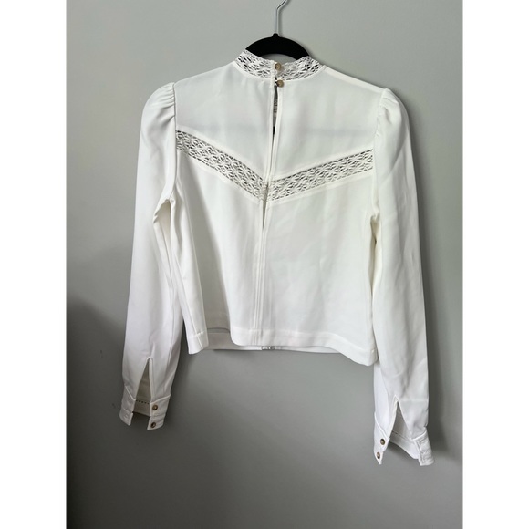White Blouse with Cutout Detail by Wilfred - Picture 2 of 4